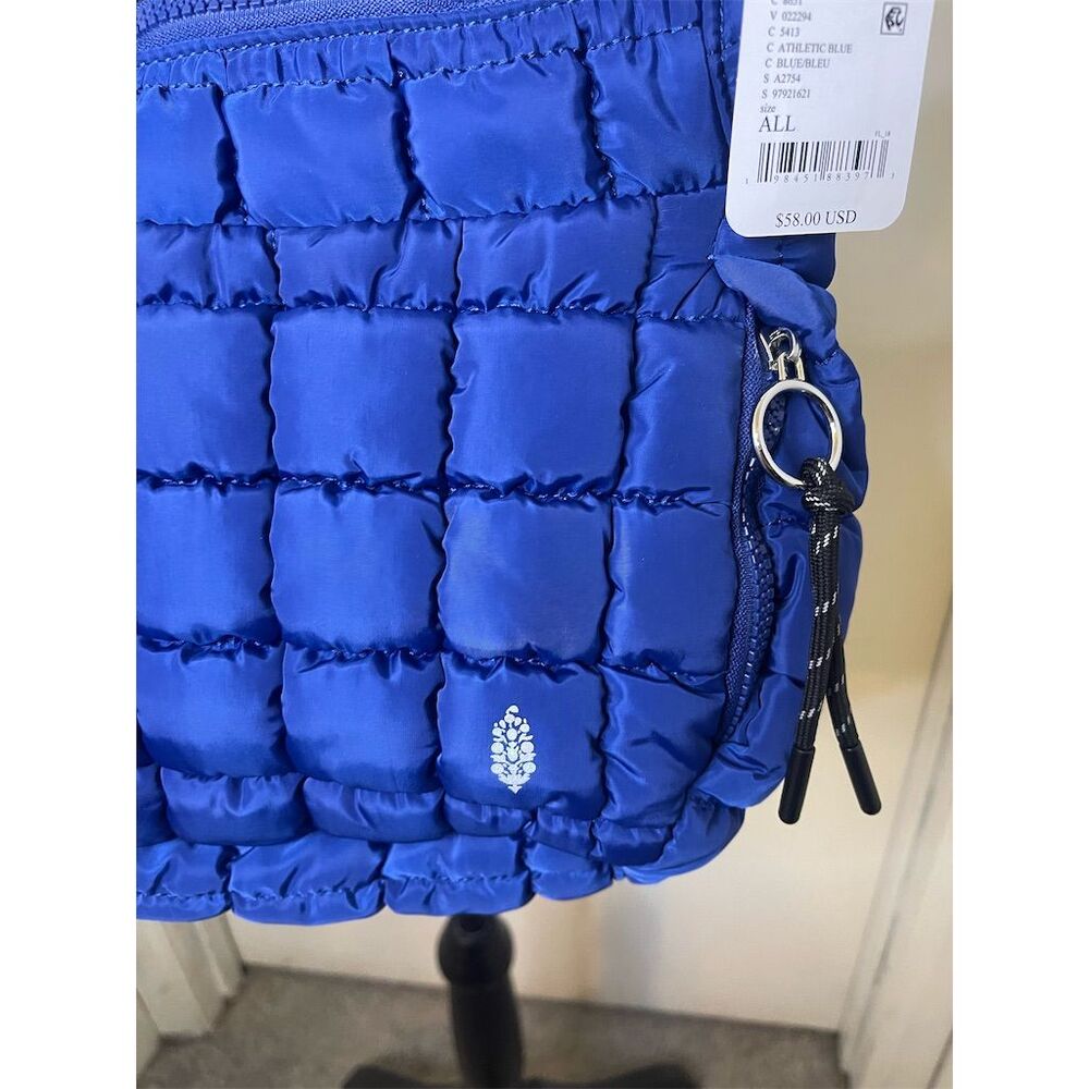 Free People Mini Carryall Sling Bag in Athletic Blue Size 1 $58 sold out!! - Picture 3 of 9